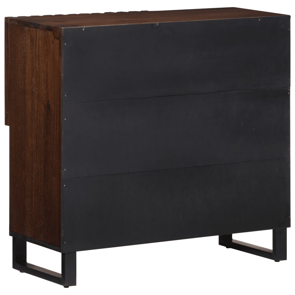 Sideboard Brown 80x34x75 cm Solid Mango Wood