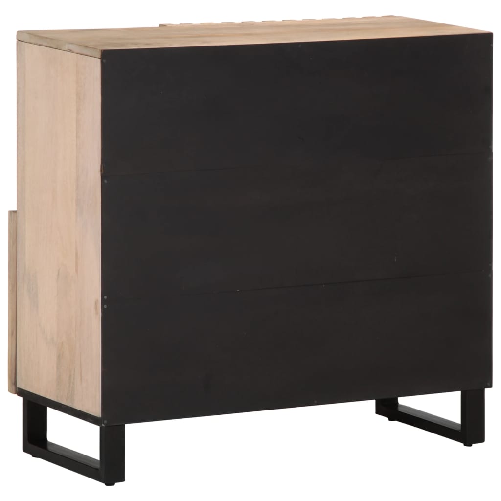 Sideboard 80x34x75 cm solid mango wood