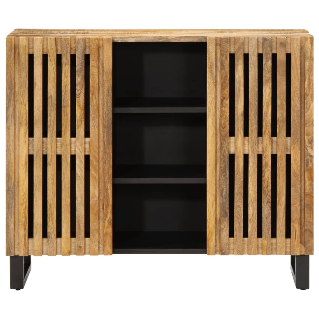 Sideboard 90x34x75 cm Rough Solid Wood Mango