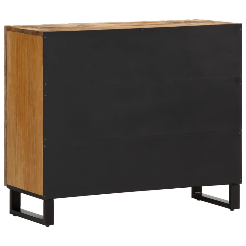 Sideboard 90x34x75 cm Rough Solid Wood Mango