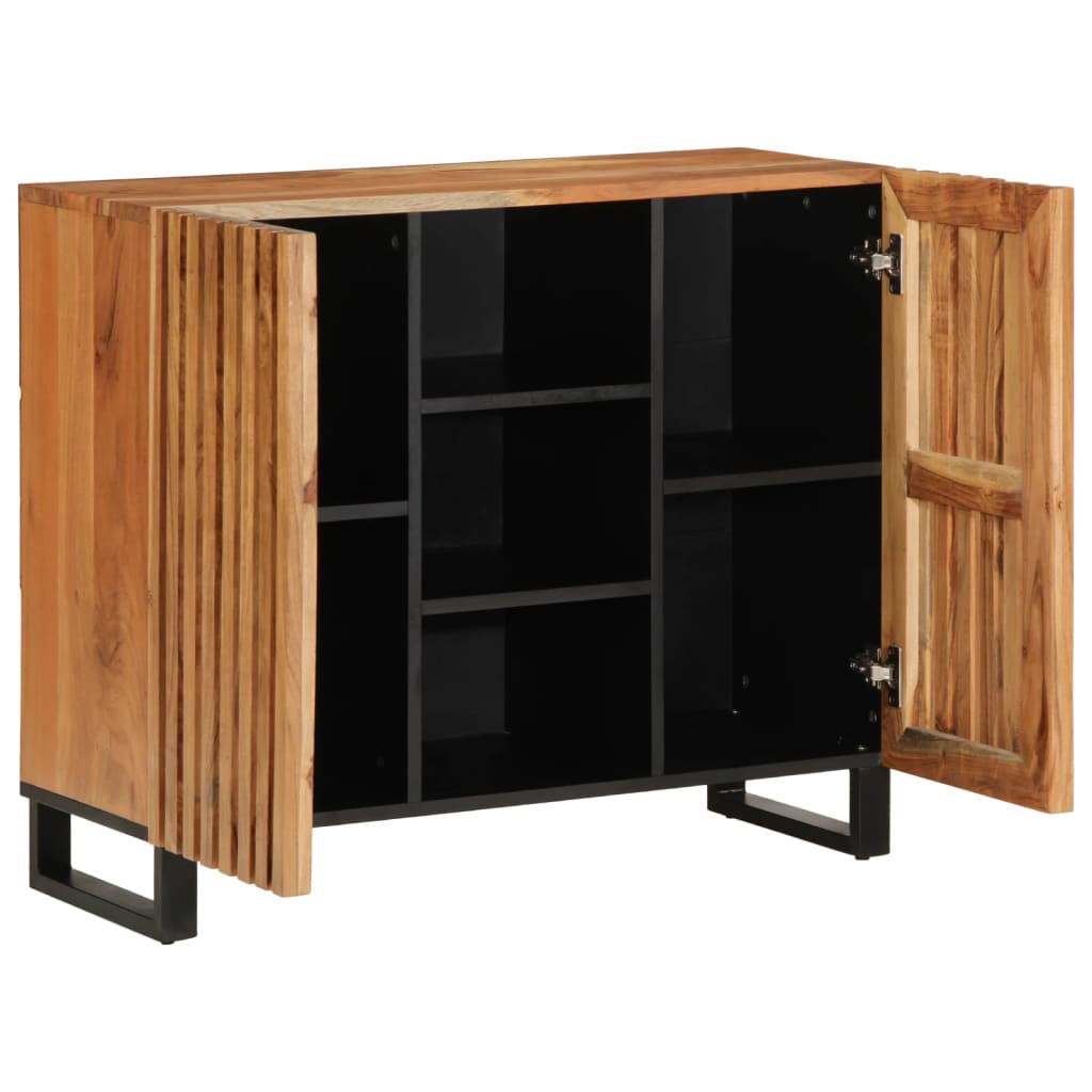 Sideboard 90x34x75 cm Massivholz Akazie