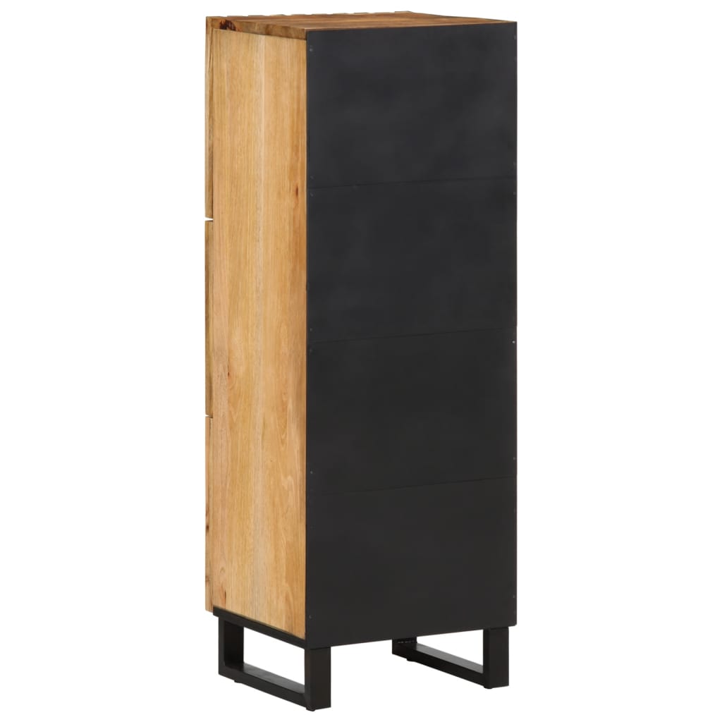 Highboard 40x34x110 cm Raues Massivholz Mango