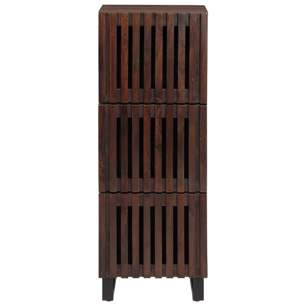 Highboard Brown 40x34x110 cm Solid Mango Wood