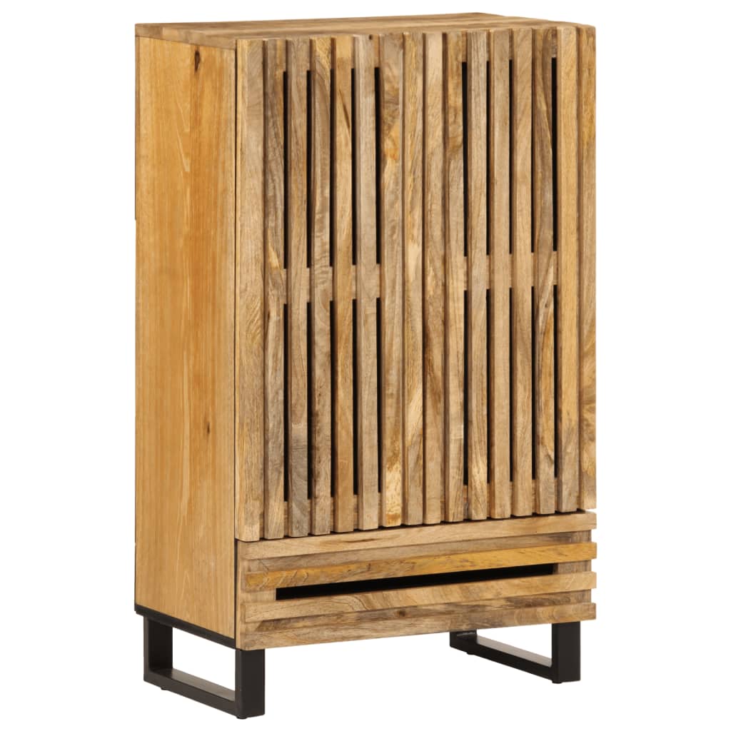 Highboard 60x34x100 cm Rough solid mango wood