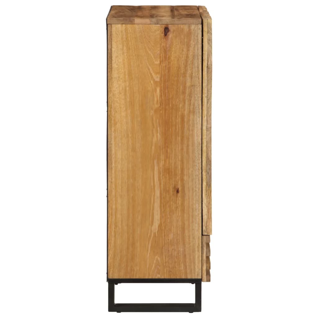 Highboard 60x34x100 cm Rough solid mango wood