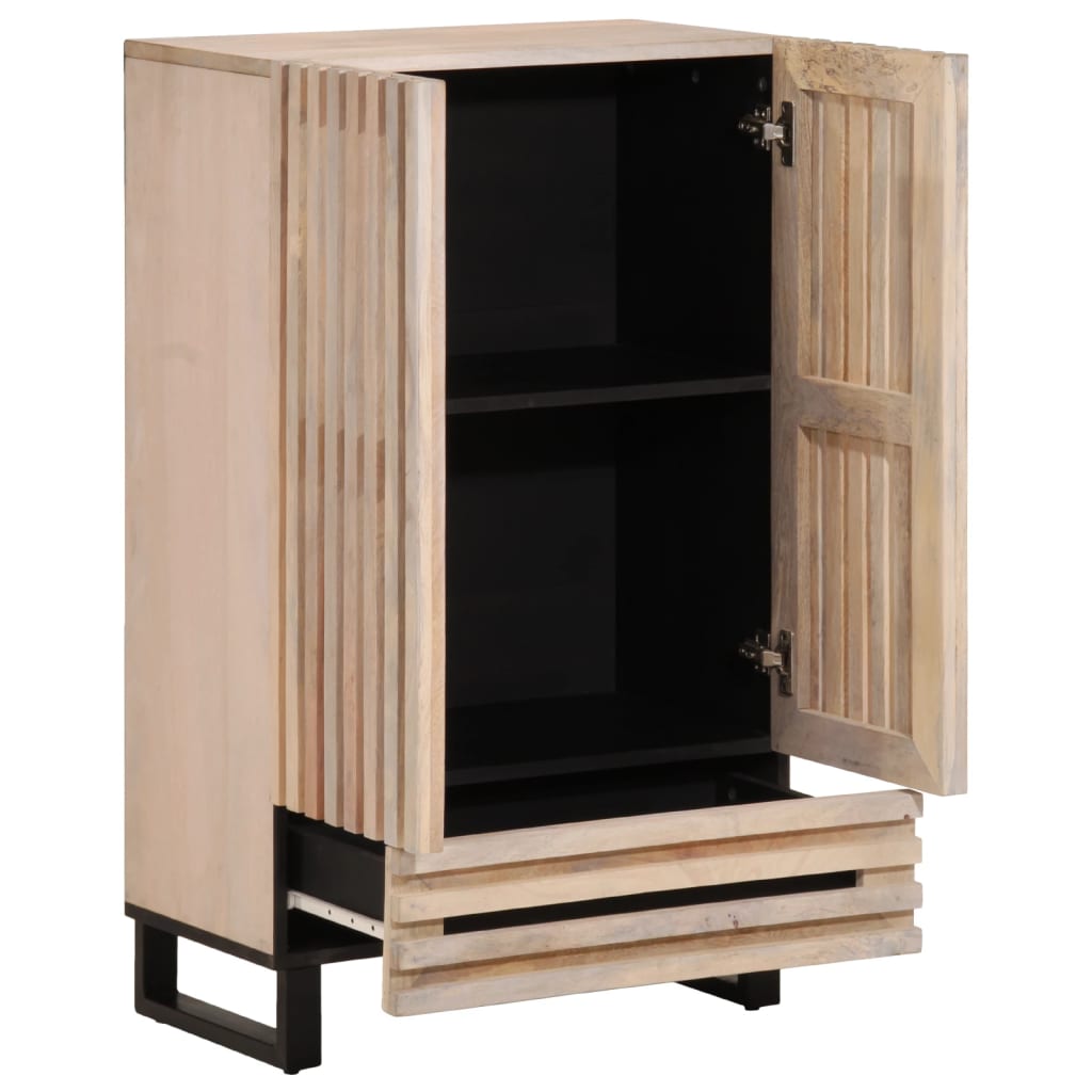 Highboard 60x34x100 cm solid mango wood