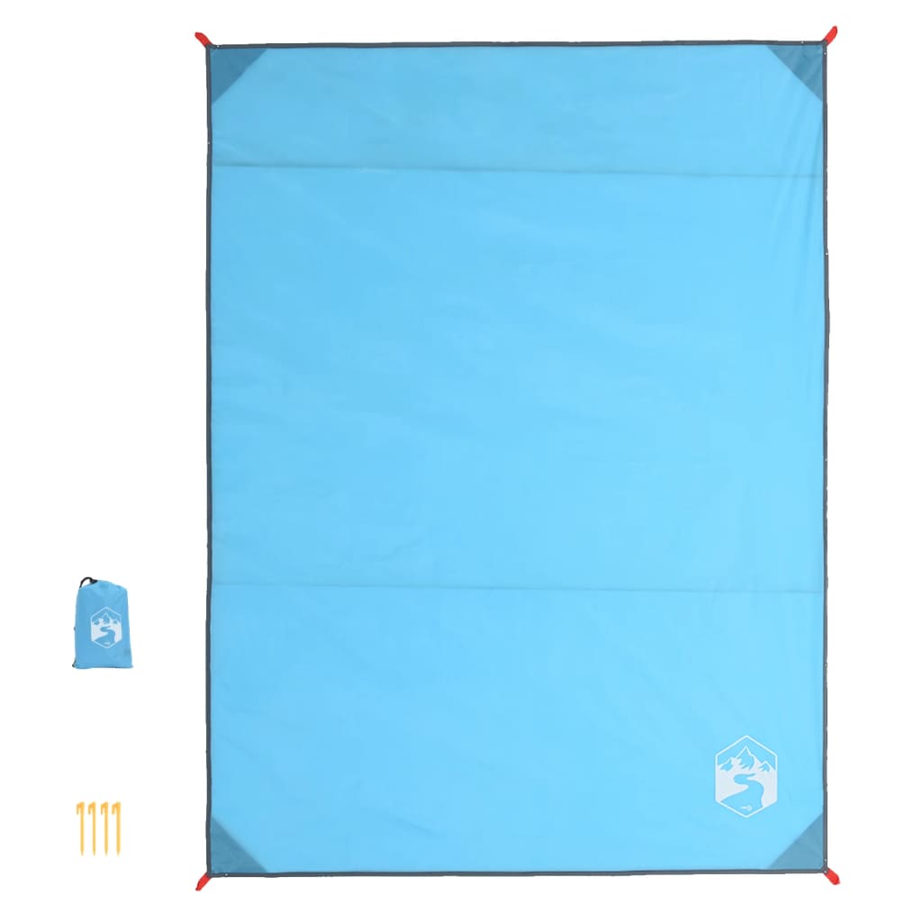 Picknickdecke mit Heringen Blau 205x155 cm