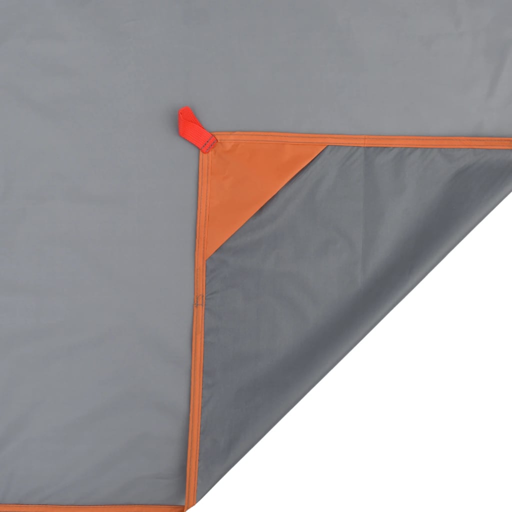 Picknickdecke mit Heringen Grau und Orange 205x155 cm