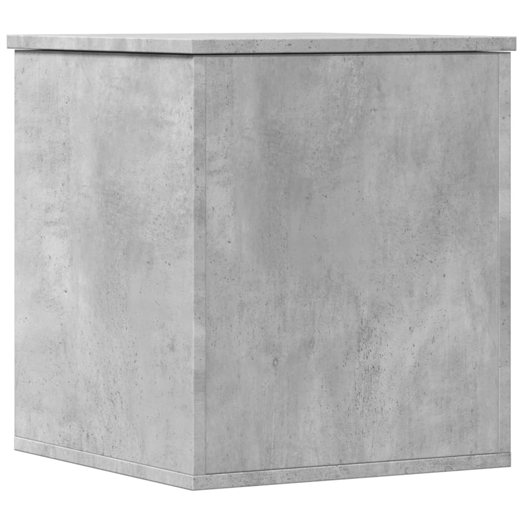 Chest Concrete Grey 40x42x46 cm Wood Material