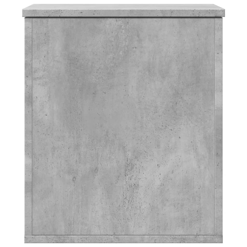 Chest Concrete Grey 40x42x46 cm Wood Material