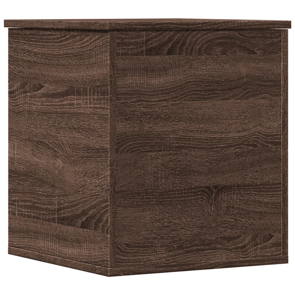 Chest Brown Oak Look 40x42x46 cm Wood Material