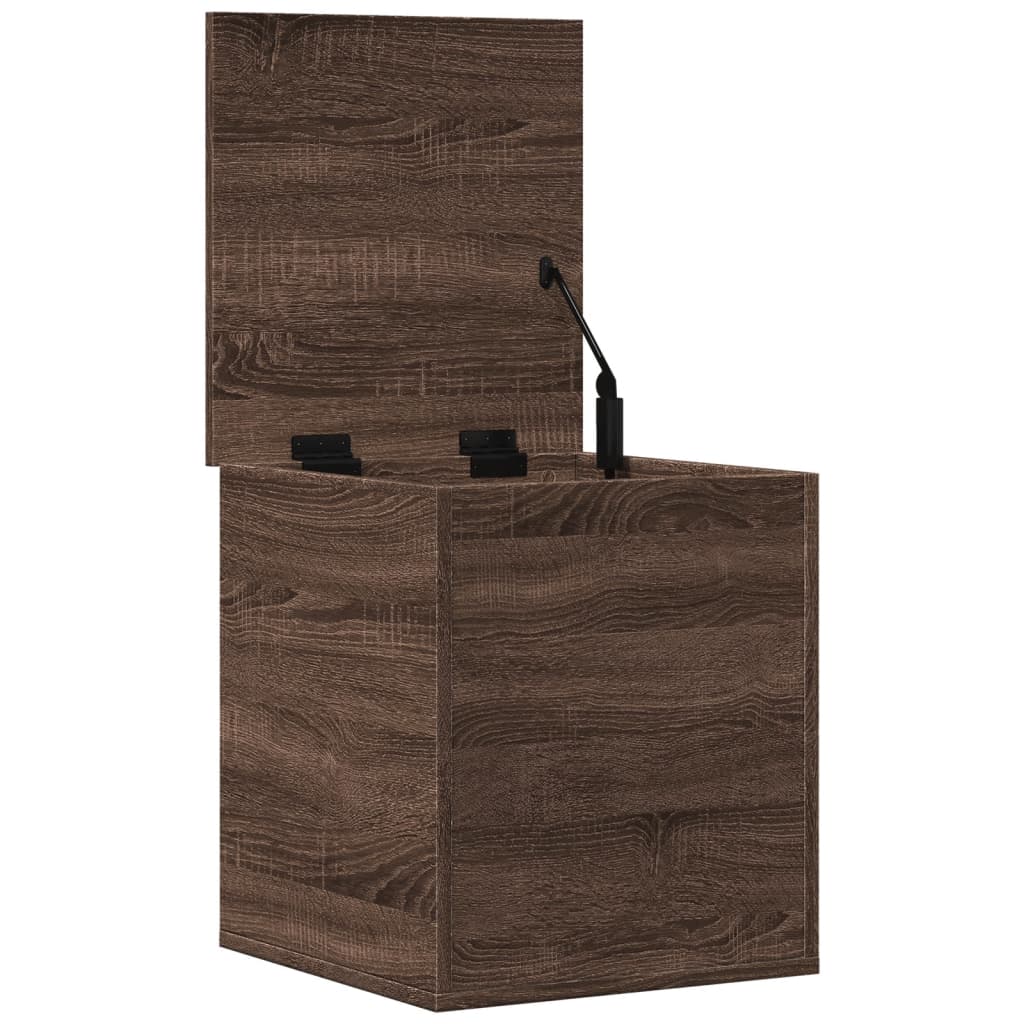 Chest Brown Oak Look 40x42x46 cm Wood Material