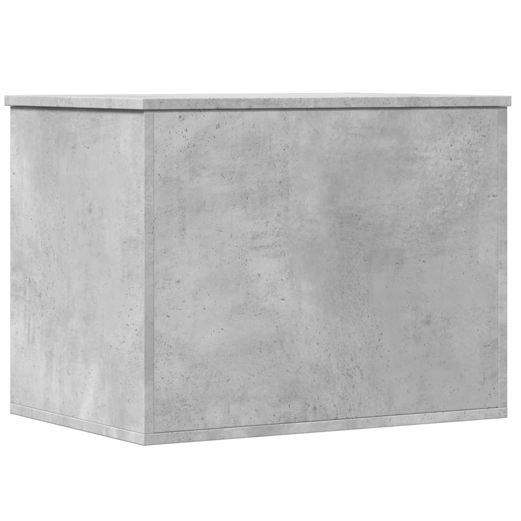 Chest Concrete Grey 60x42x46 cm Wood Material