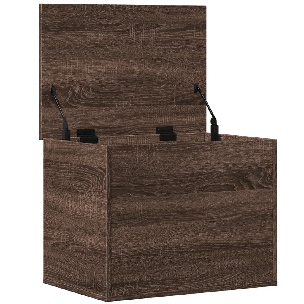 Chest Brown Oak Look 60x42x46 cm Wood Material