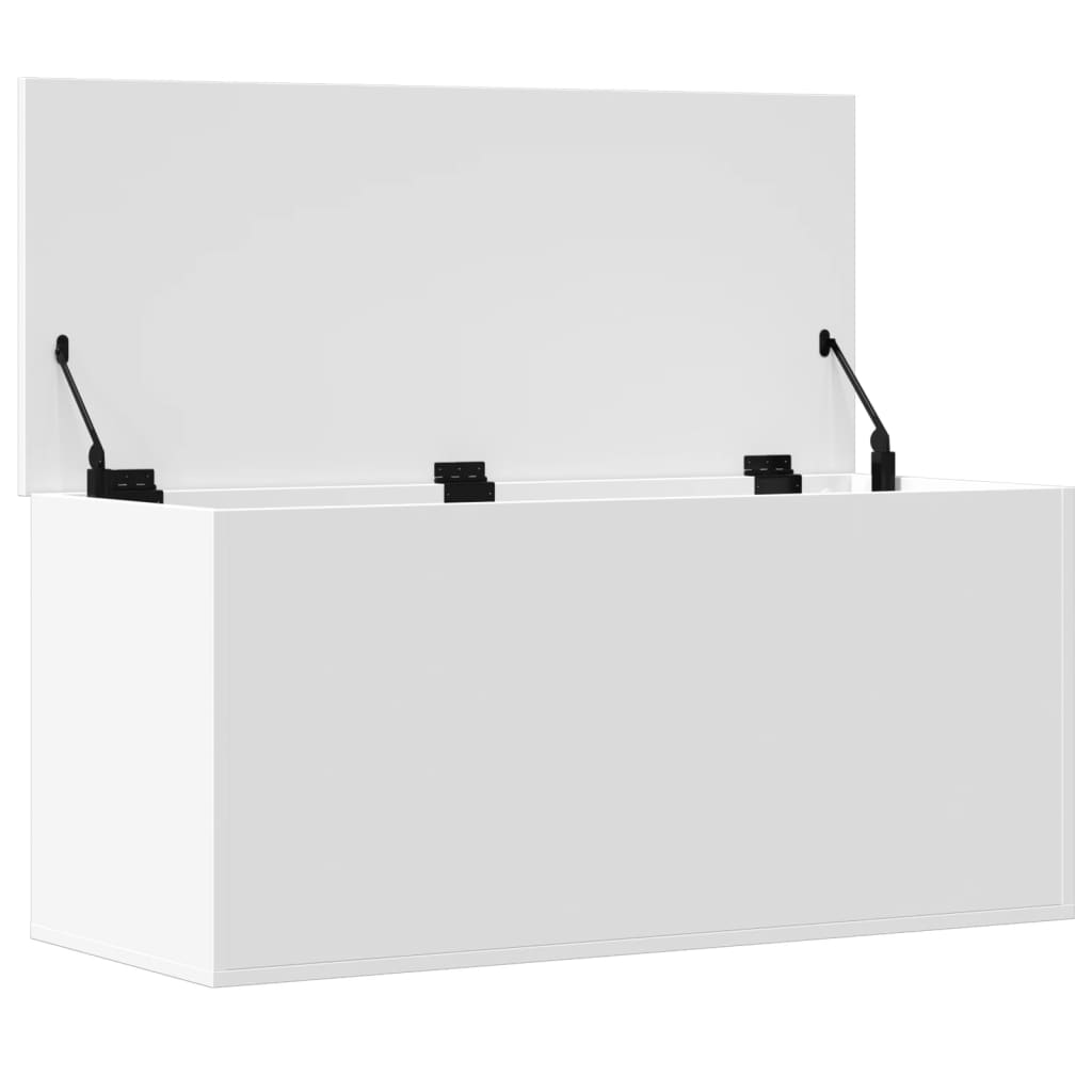 Chest White 100x42x46 cm Wood Material