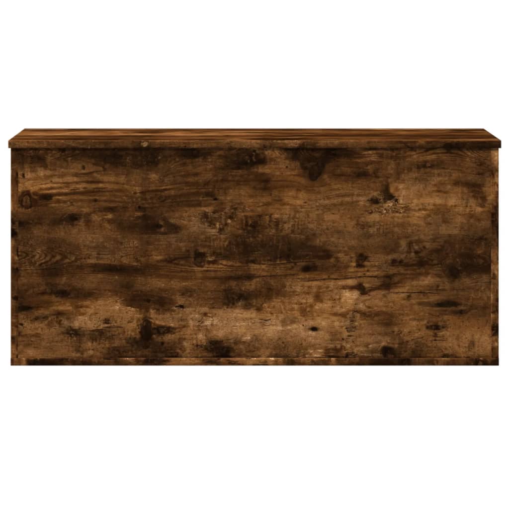 Chest Smoked Oak 100x42x46 cm Wood Material