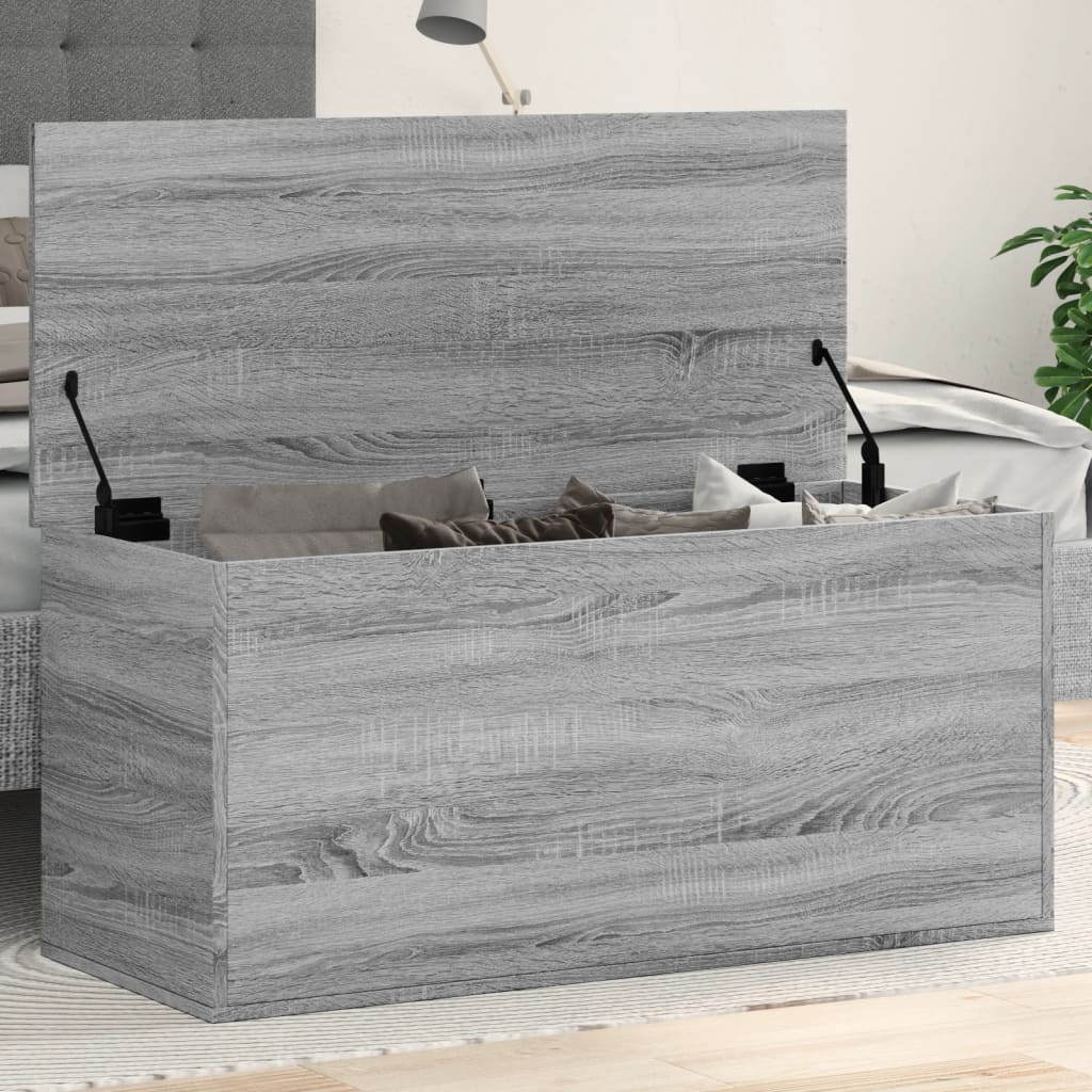 Chest Grey Sonoma 100x42x46 cm Wood Material