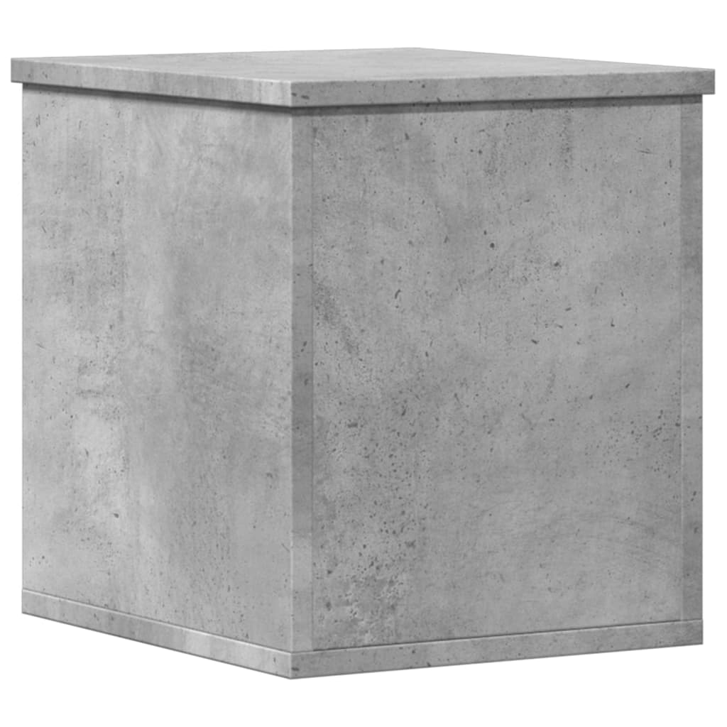 Truhe Betongrau 30x35x35 cm Holzwerkstoff