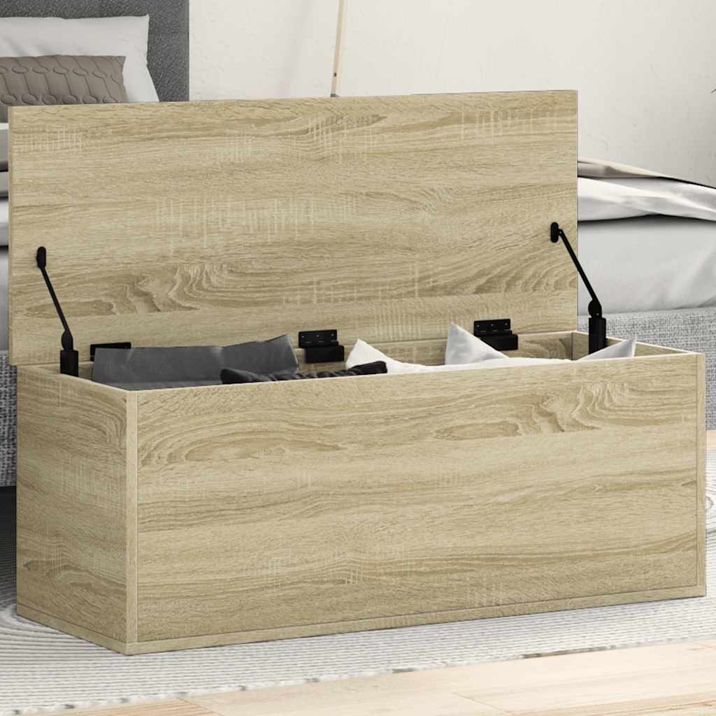 Truhe Sonoma-Eiche 90x35x35 cm Holzwerkstoff