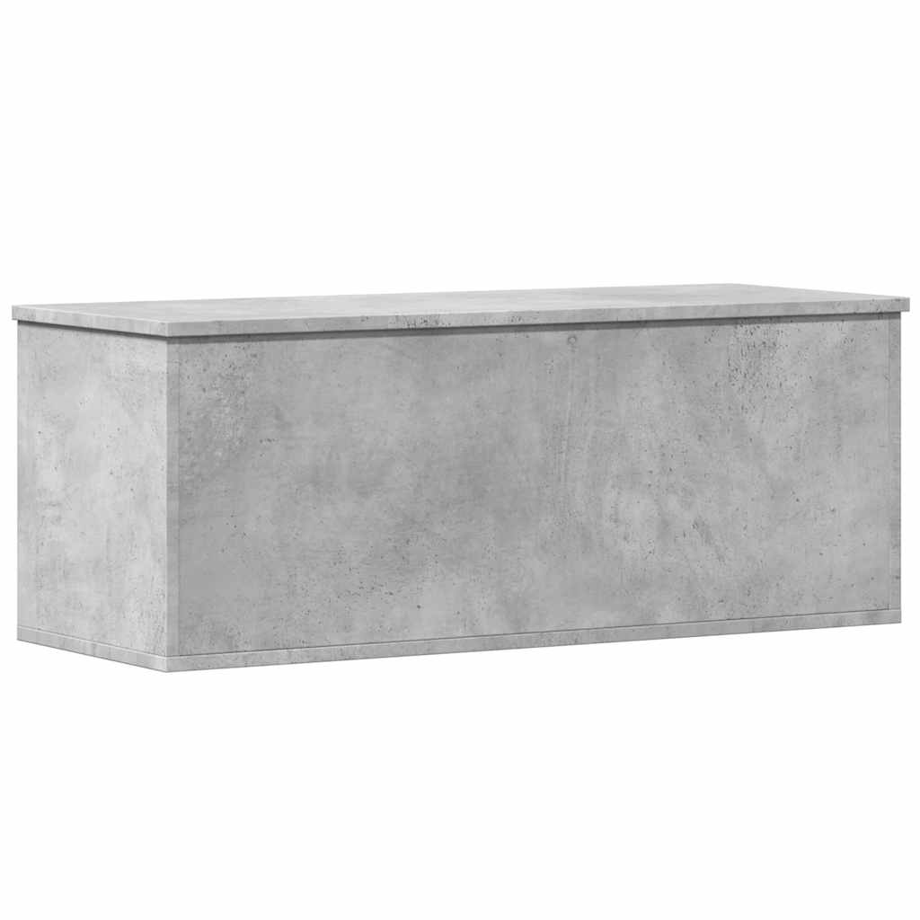 Chest Concrete Grey 90x35x35 cm Wood Material