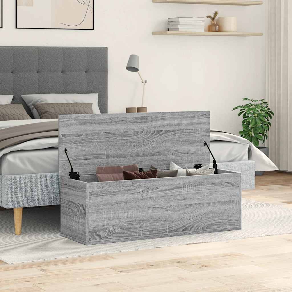 Chest Grey Sonoma 102x35x35 cm Wood Material