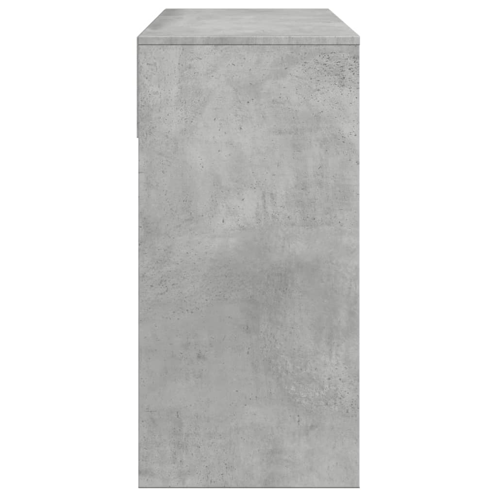 Dressing Table with Mirror Concrete Grey 80x39x80 cm