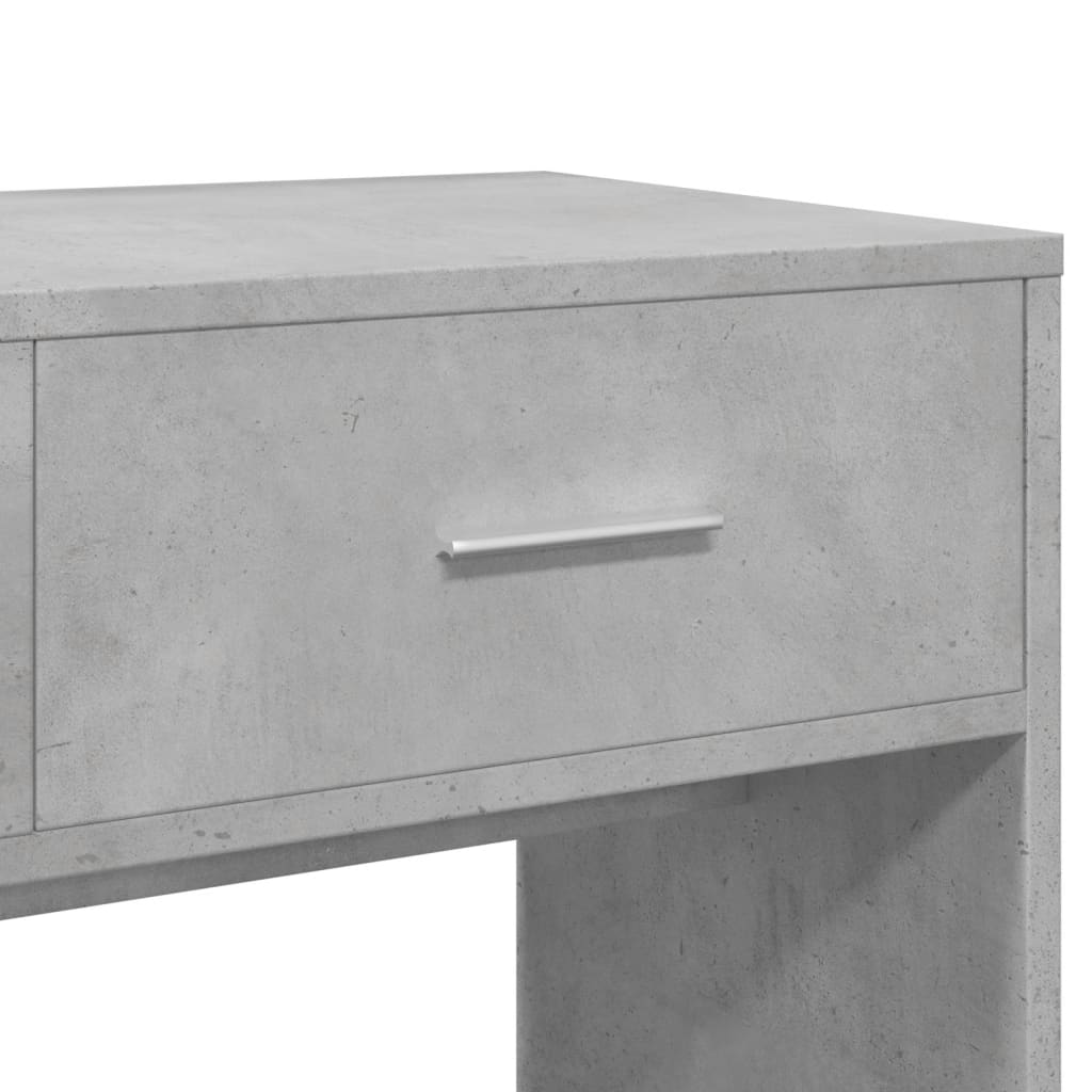 Dressing Table with Mirror Concrete Grey 80x39x80 cm