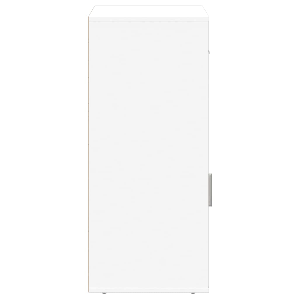 Side Cabinet White 56.5x39x90 cm Wood Material