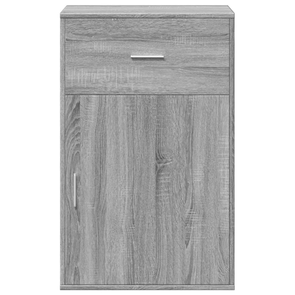 Side Cabinet Gray Sonoma 56.5x39x90 cm Wood Material