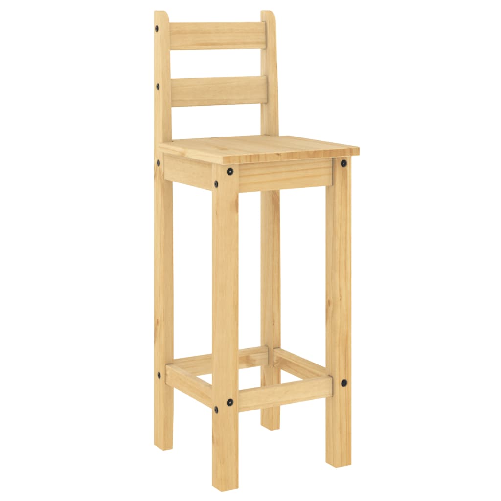 Bar stools 2 pcs. solid pine wood