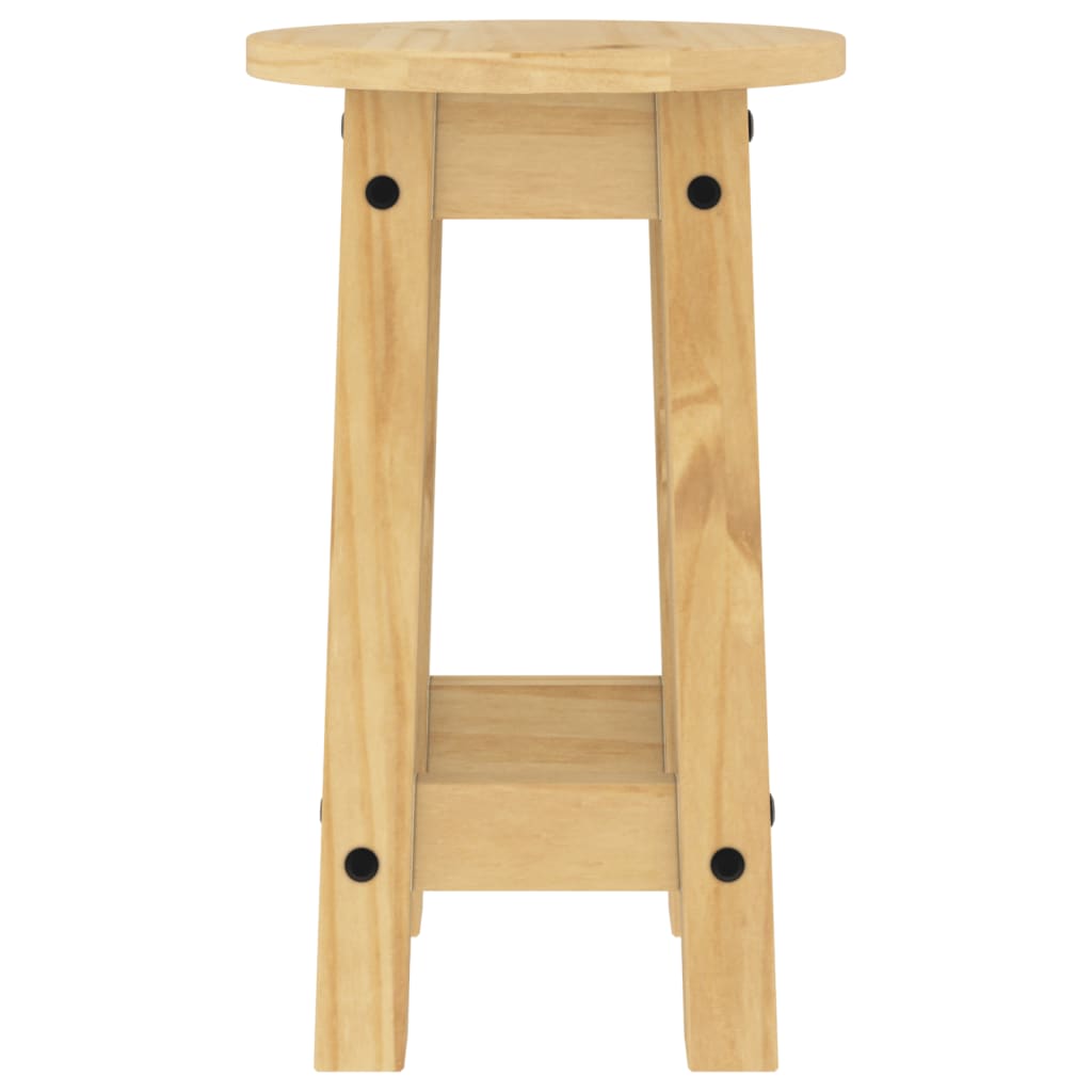 Bar stools 2 pieces solid pine