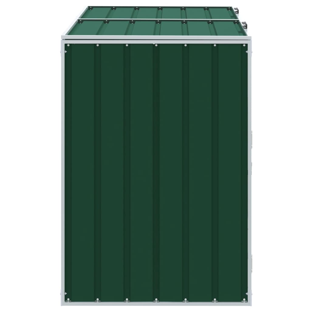 Garbage can box for 2 tons Green 144x81x113 cm Steel