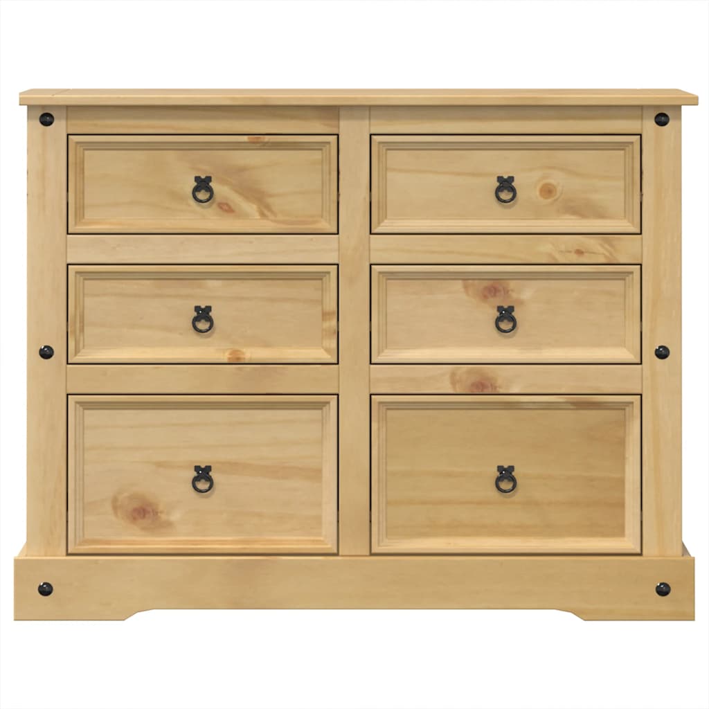 Corona chest of drawers 112x48x91 cm solid pine wood