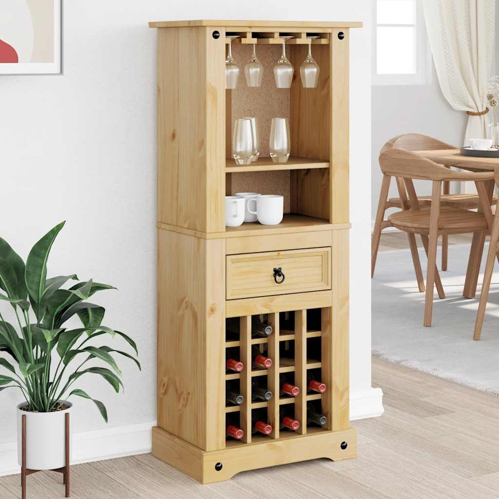 Wine rack Corona 56x35x134.5 cm solid pine wood