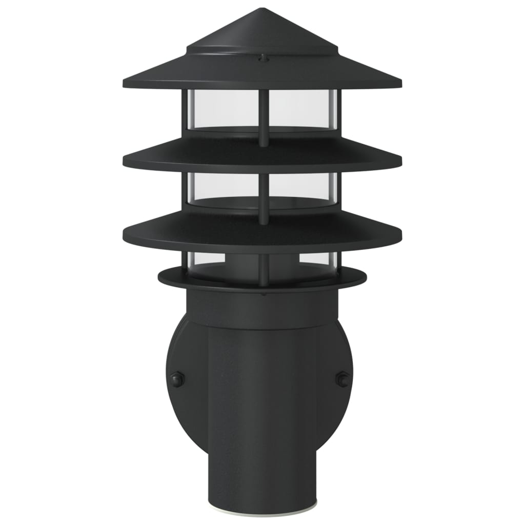 Outdoor Wall Lights 2 pcs. Black Stainless Steel