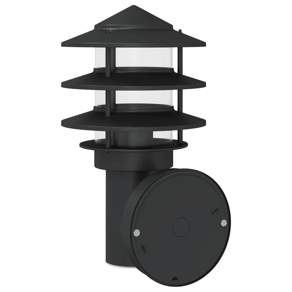 Outdoor Wall Lights 2 pcs. Black Stainless Steel