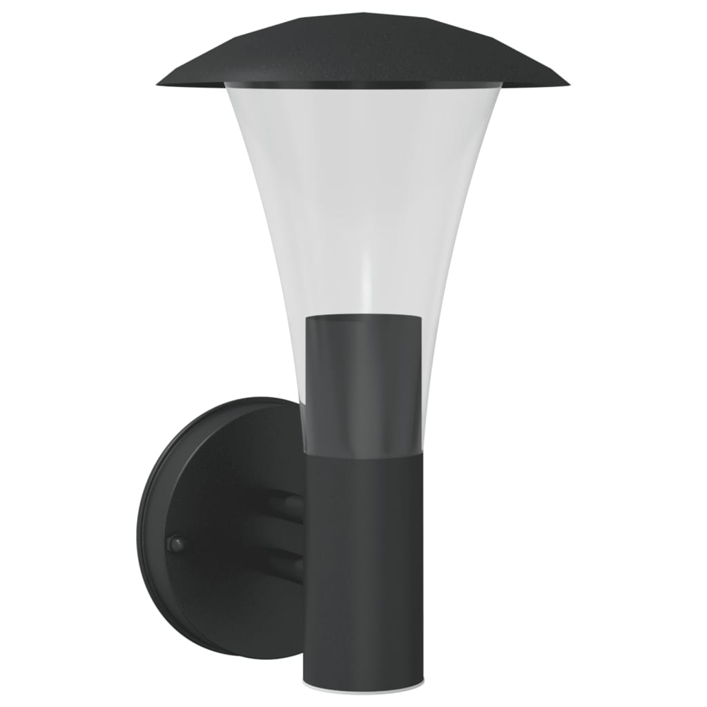 Outdoor Wall Light Black Stainless Steel