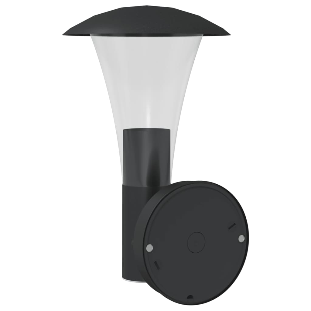 Outdoor Wall Light Black Stainless Steel