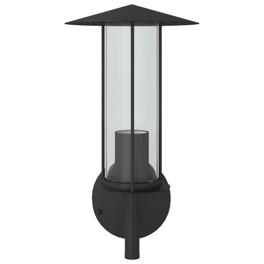 Outdoor Wall Lights 2 pcs. Black Stainless Steel