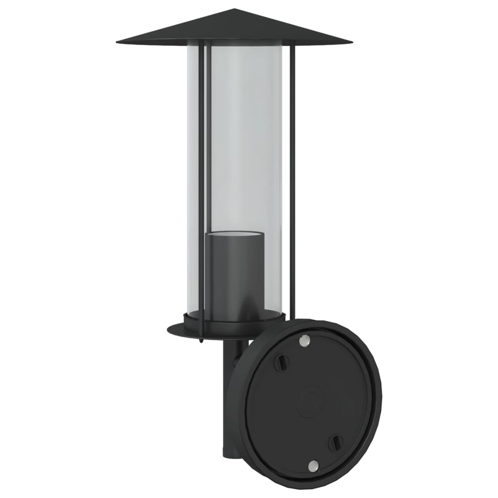 Outdoor Wall Lights 2 pcs. Black Stainless Steel