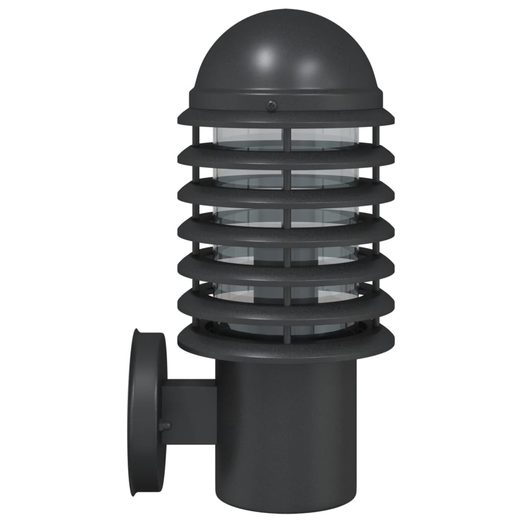 Outdoor Wall Light Black Stainless Steel