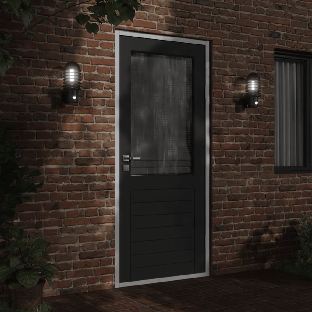 Outdoor wall lights with motion detector 2 pcs. Black stainless steel