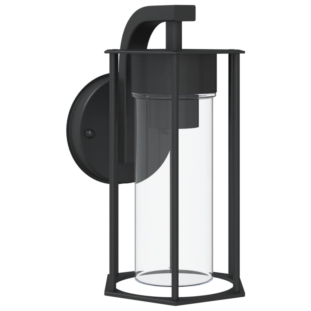 Outdoor Wall Light Black Stainless Steel