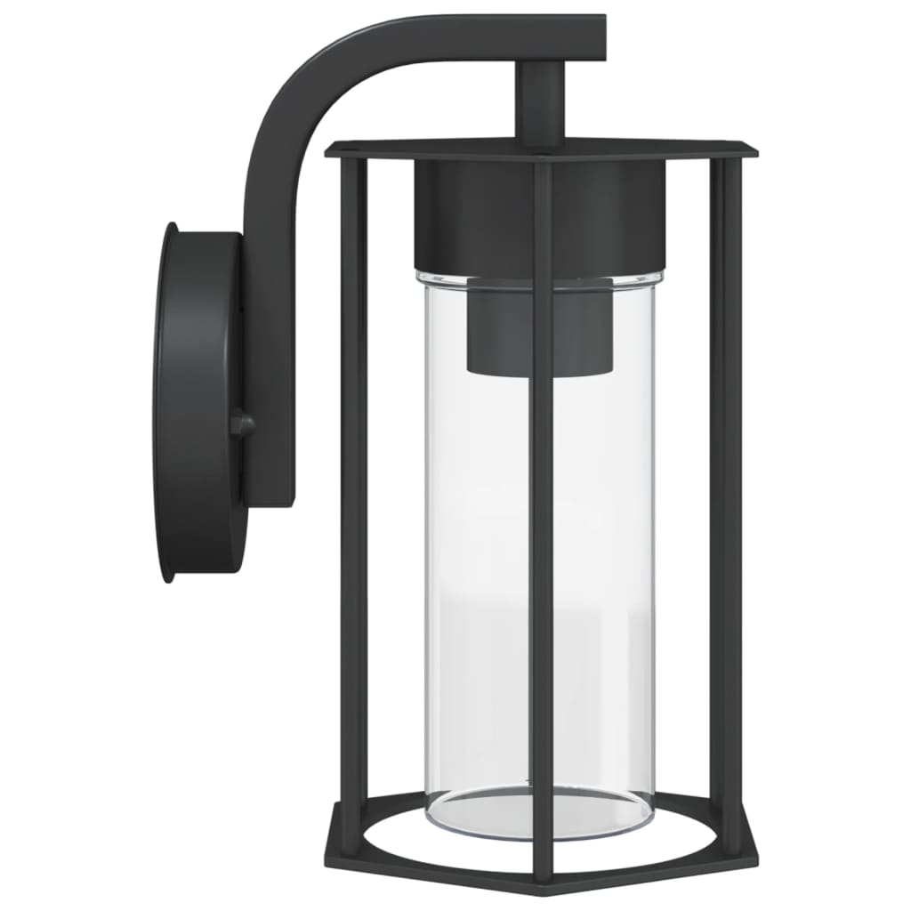 Outdoor Wall Light Black Stainless Steel