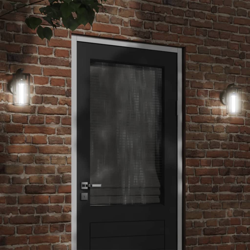 Outdoor Wall Lights 2 pcs. Black Stainless Steel