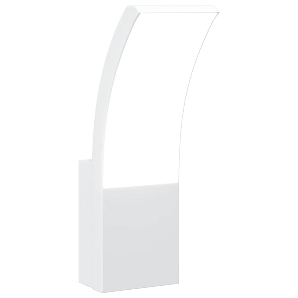 LED outdoor wall light white die-cast aluminum