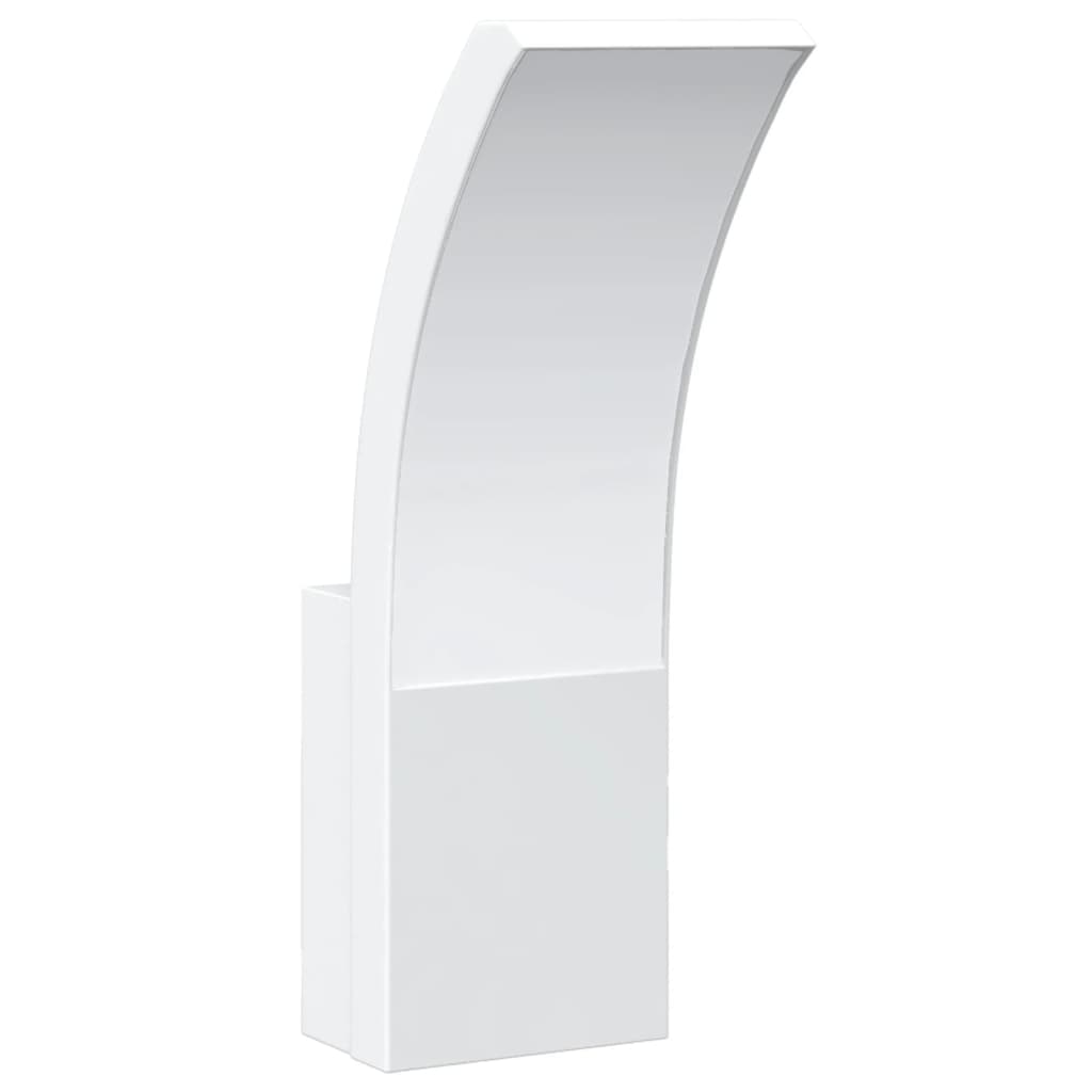 LED outdoor wall light white die-cast aluminum