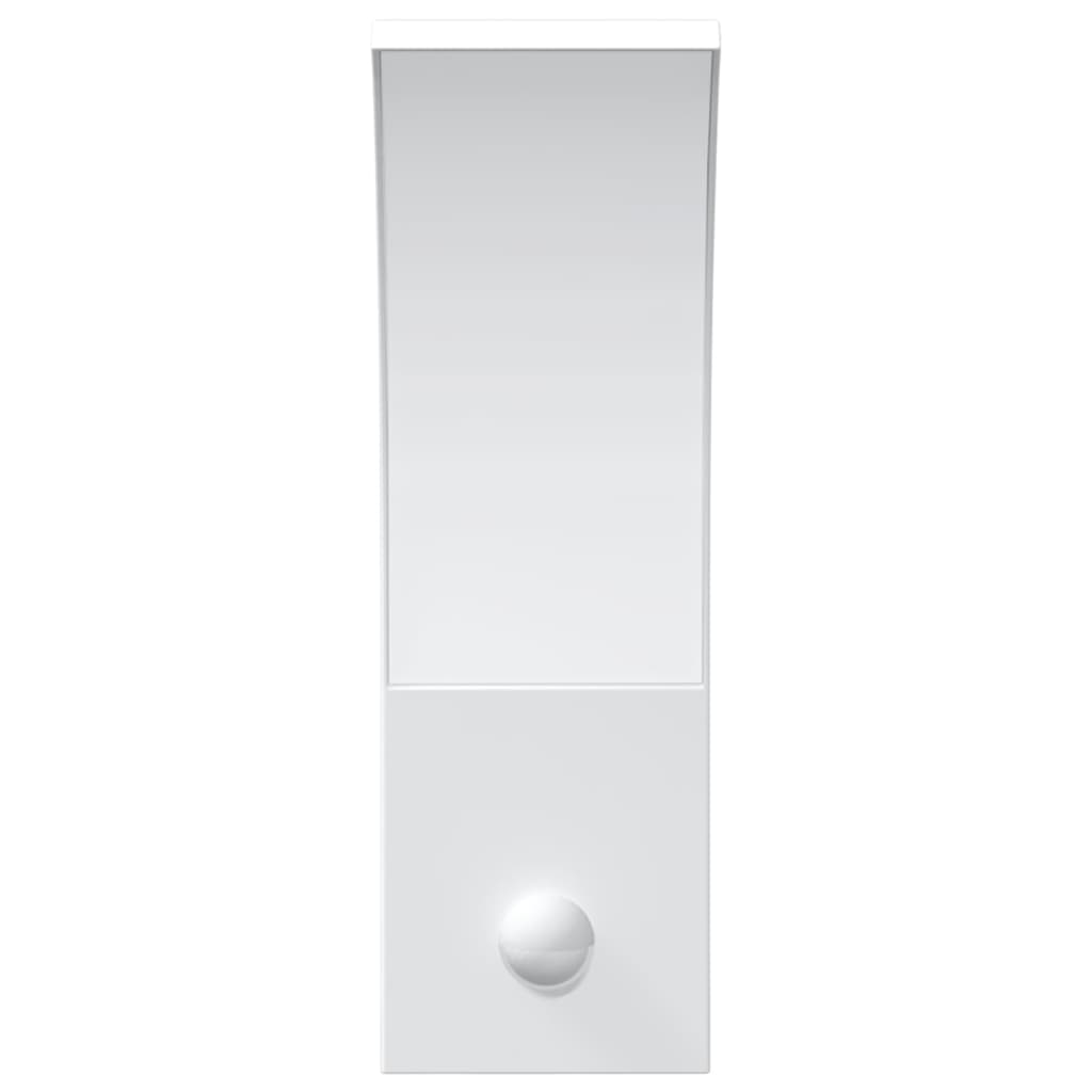 LED outdoor wall light with sensor white die-cast aluminum