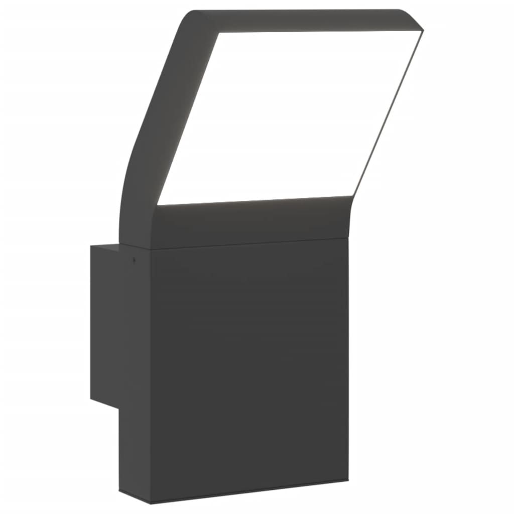 LED outdoor wall light black die-cast aluminum