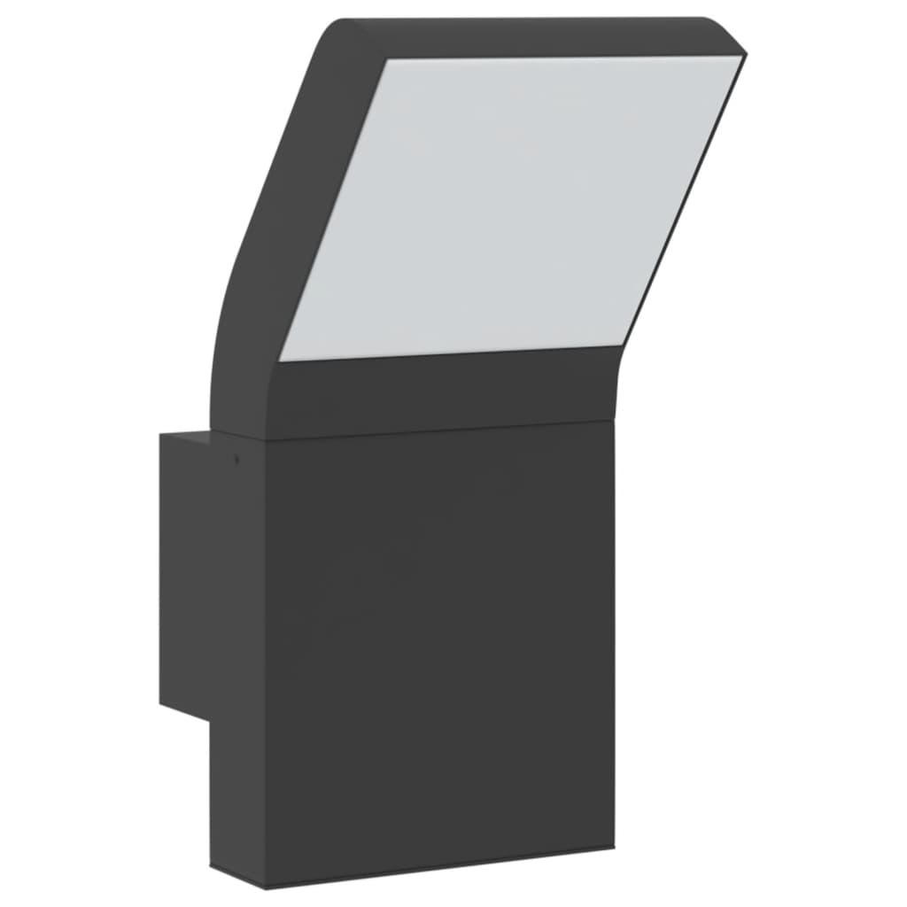 LED outdoor wall light black die-cast aluminum